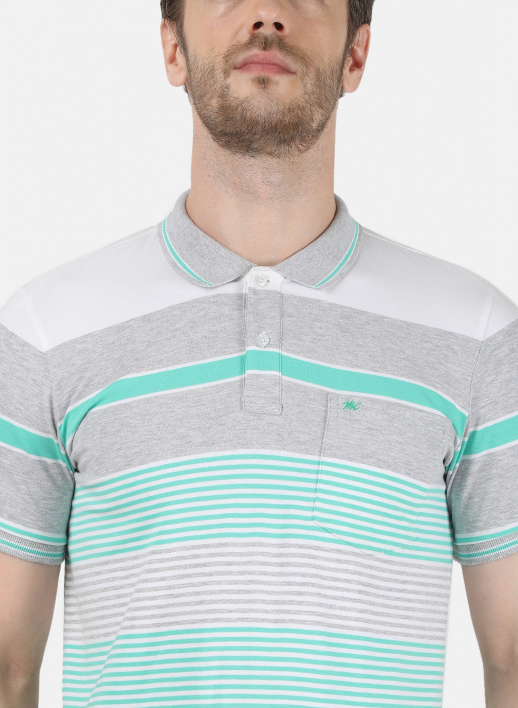 Mens Green Stripe T-Shirt