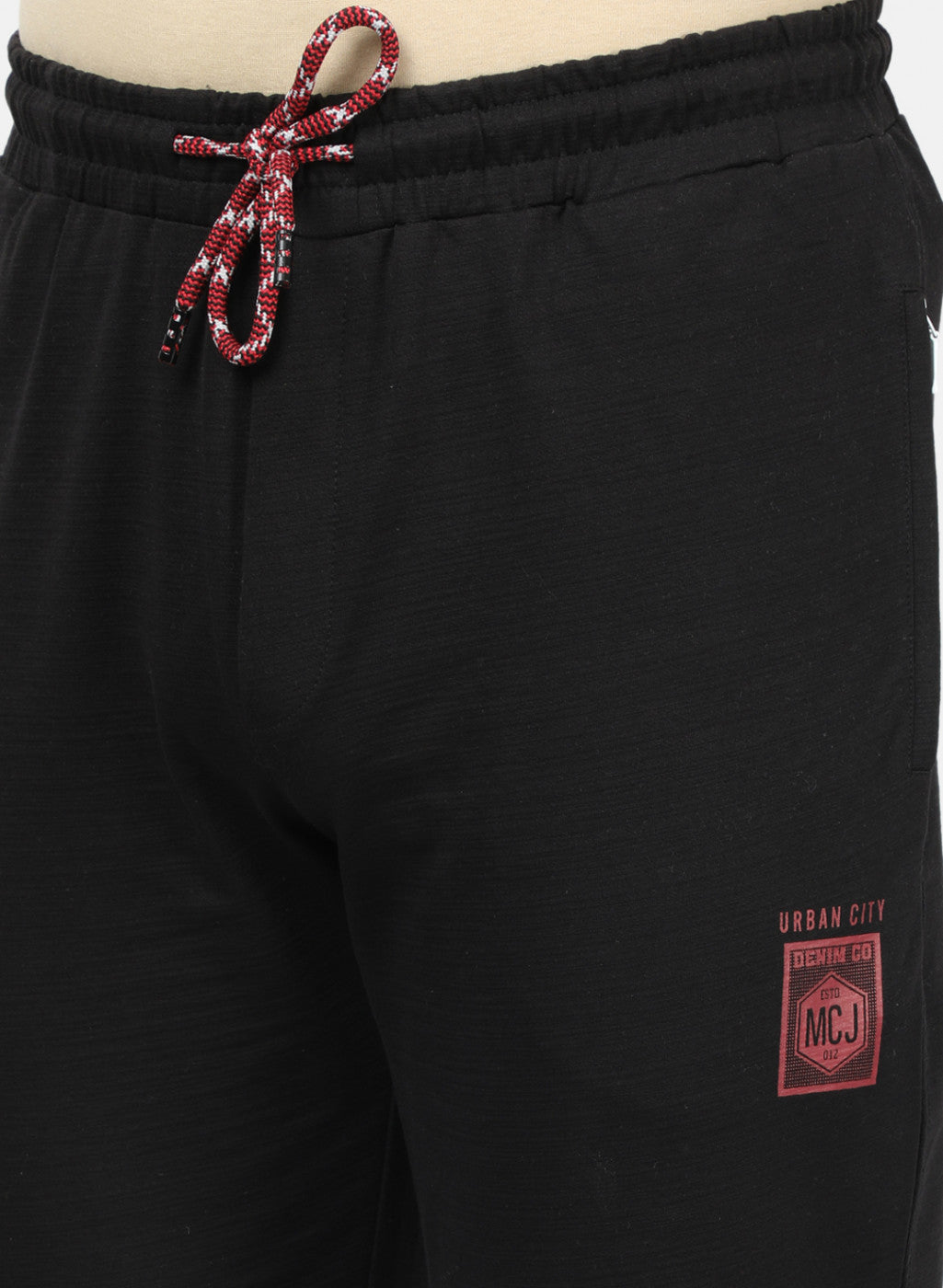 Men Black Plain Lowers