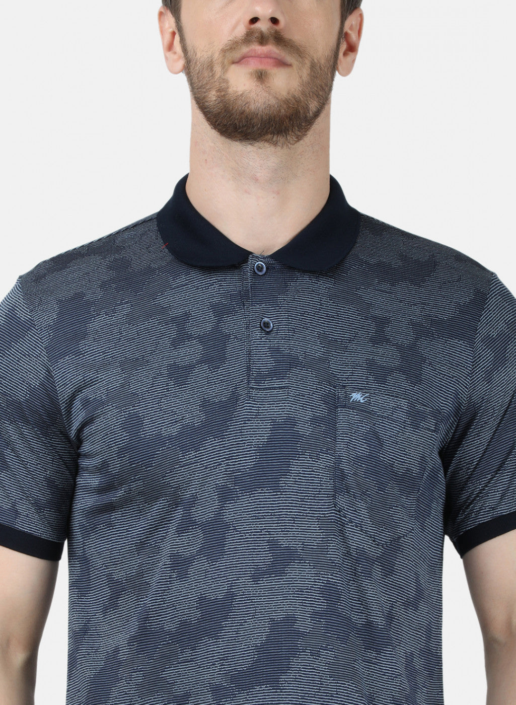 Mens NAvy Blue Stripe T-Shirt