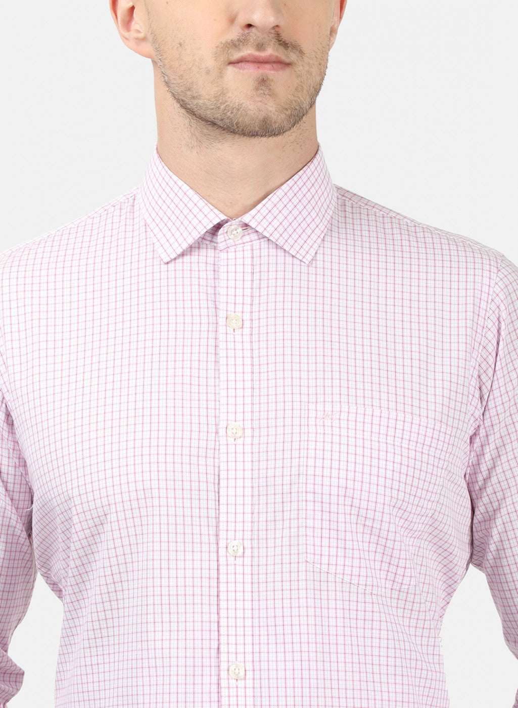 Men Pink Check Shirts