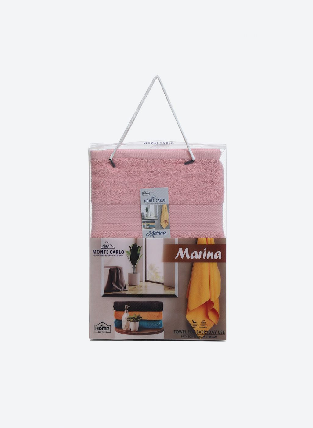 Pink Cotton 400 GSM Bath Towel