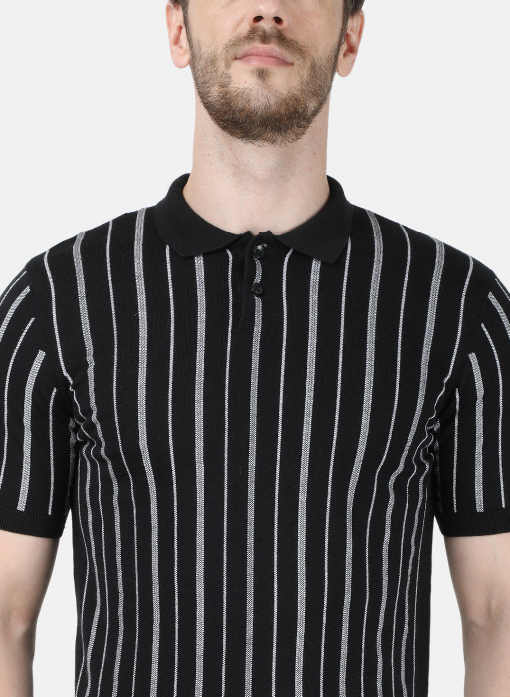 Mens Black Stripe T-Shirt