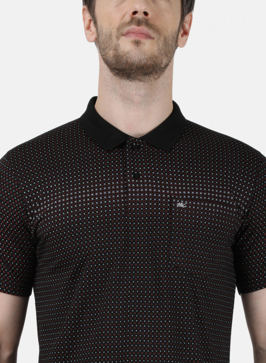 Mens Black Printed T-Shirt