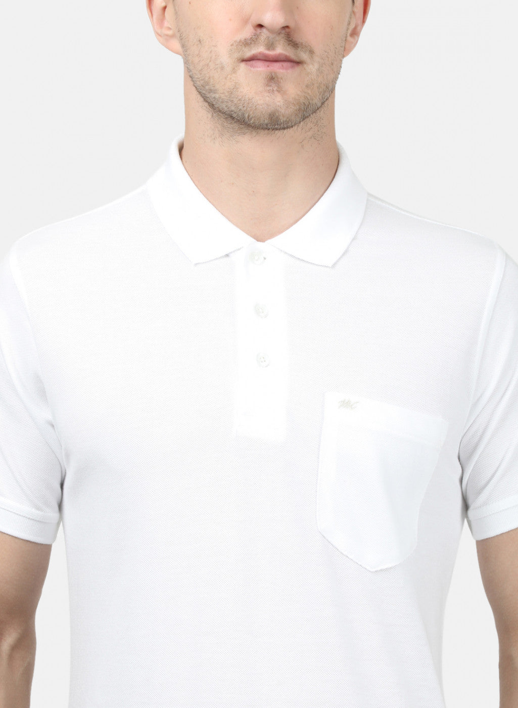 Mens White Plain T-Shirts