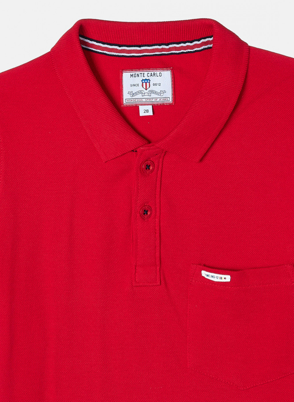 Boys Red Plain T-Shirt