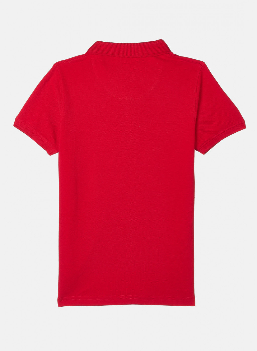 Boys Red Plain T-Shirt