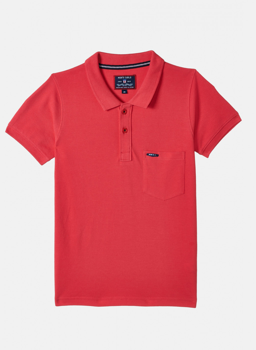 Boys Dark Pink Plain T-Shirt