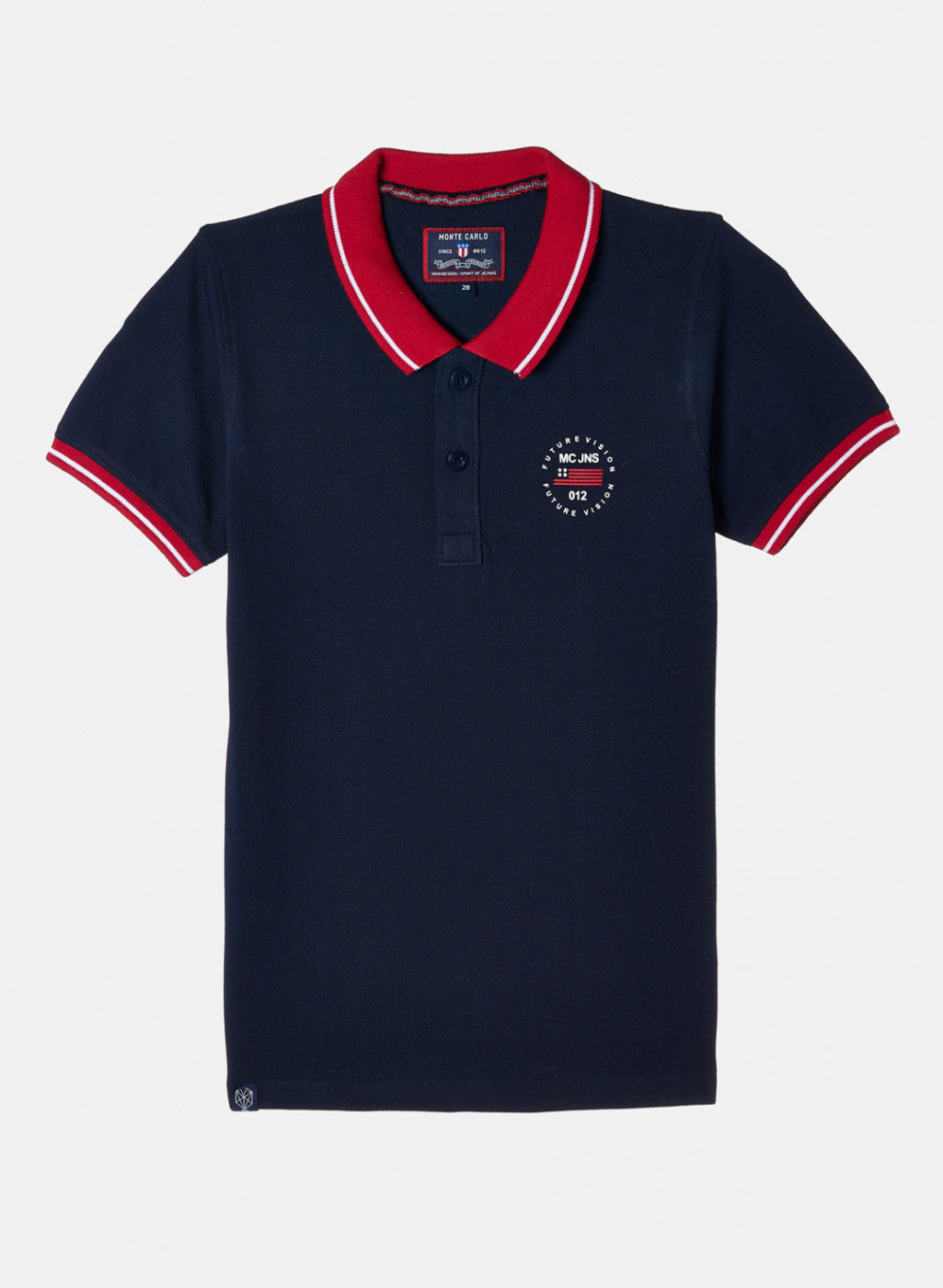 Boys Navy Blue Plain T-Shirt