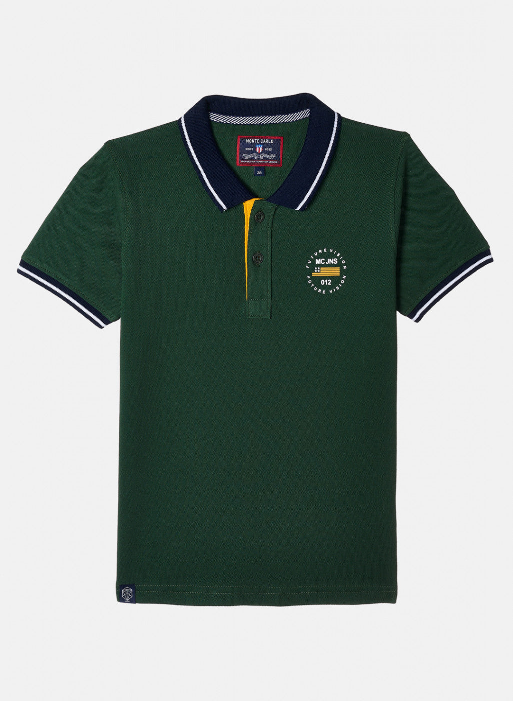 Boys Green Plain T-Shirt