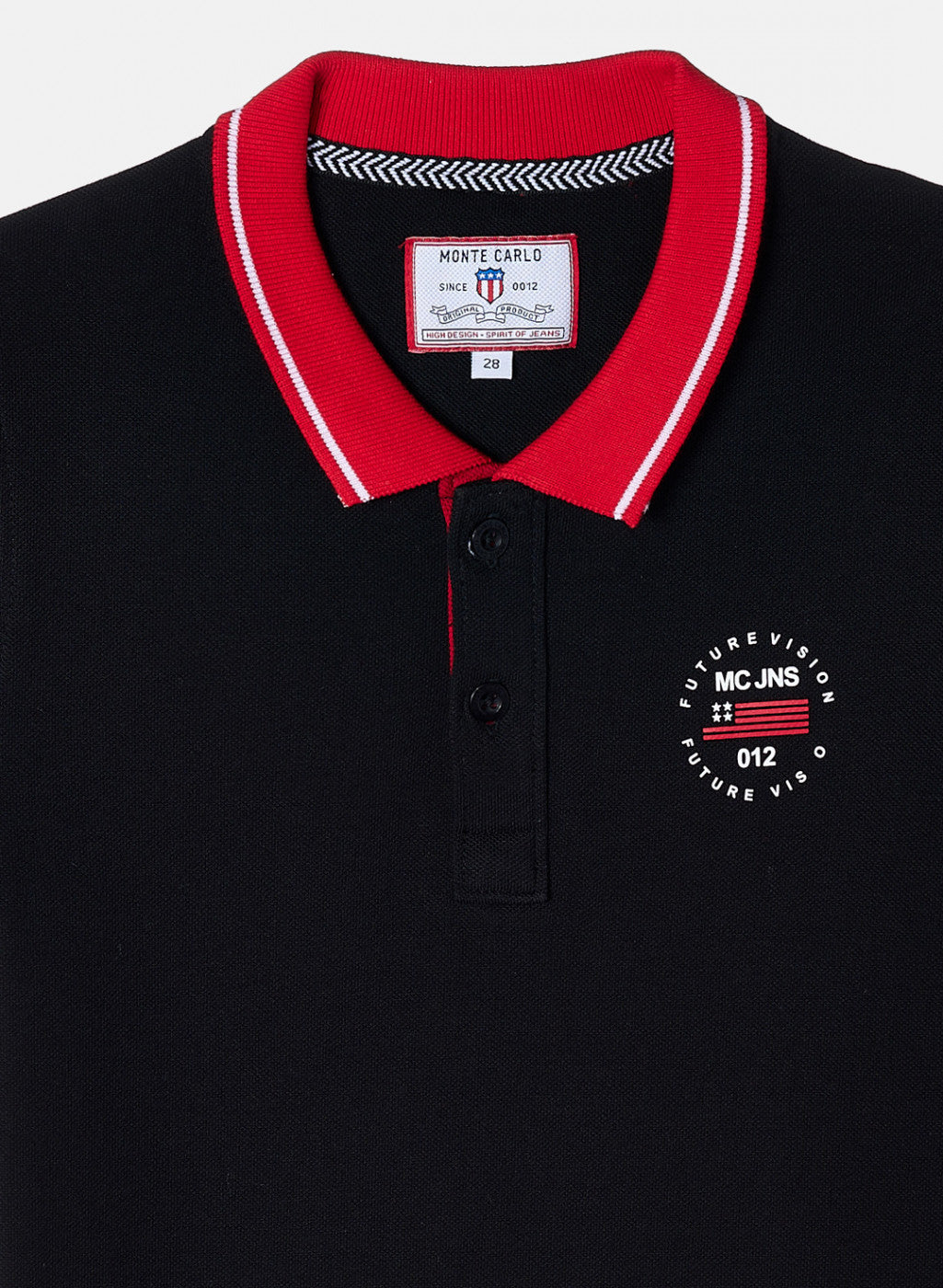 Boys Black Plain T-Shirt