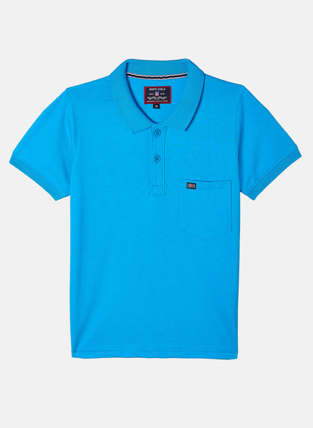 Boys Blue Plain T-Shirt