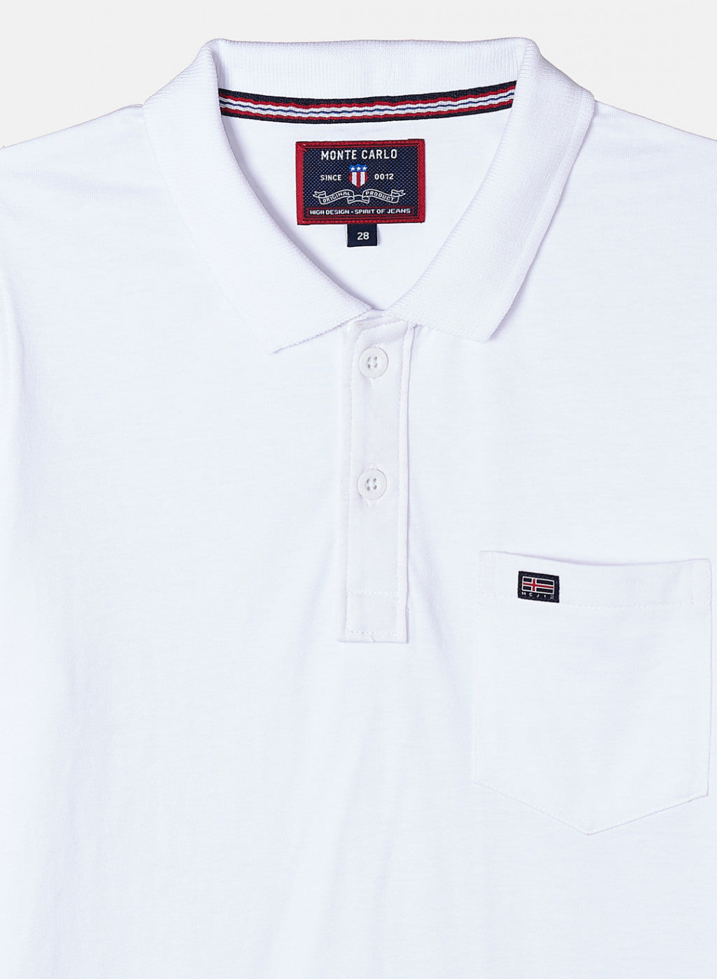 Boys White Plain T-Shirt