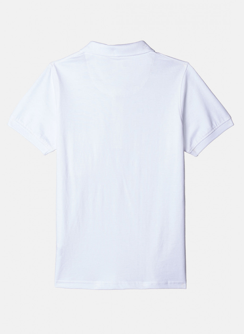 Boys White Plain T-Shirt