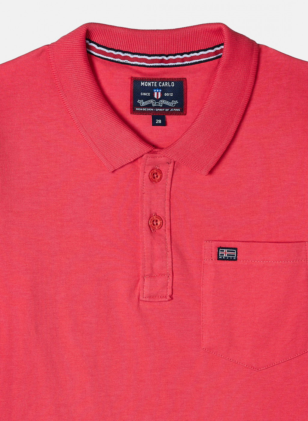 Boys Dark Pink Plain T-Shirt