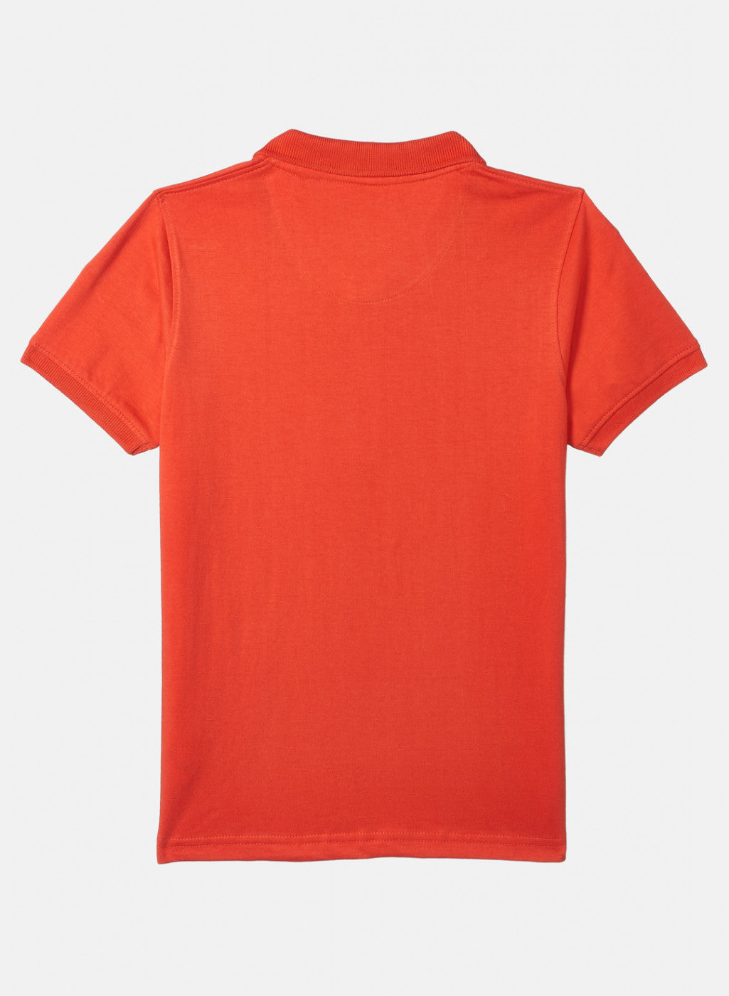 Boys Orange Plain T-Shirt