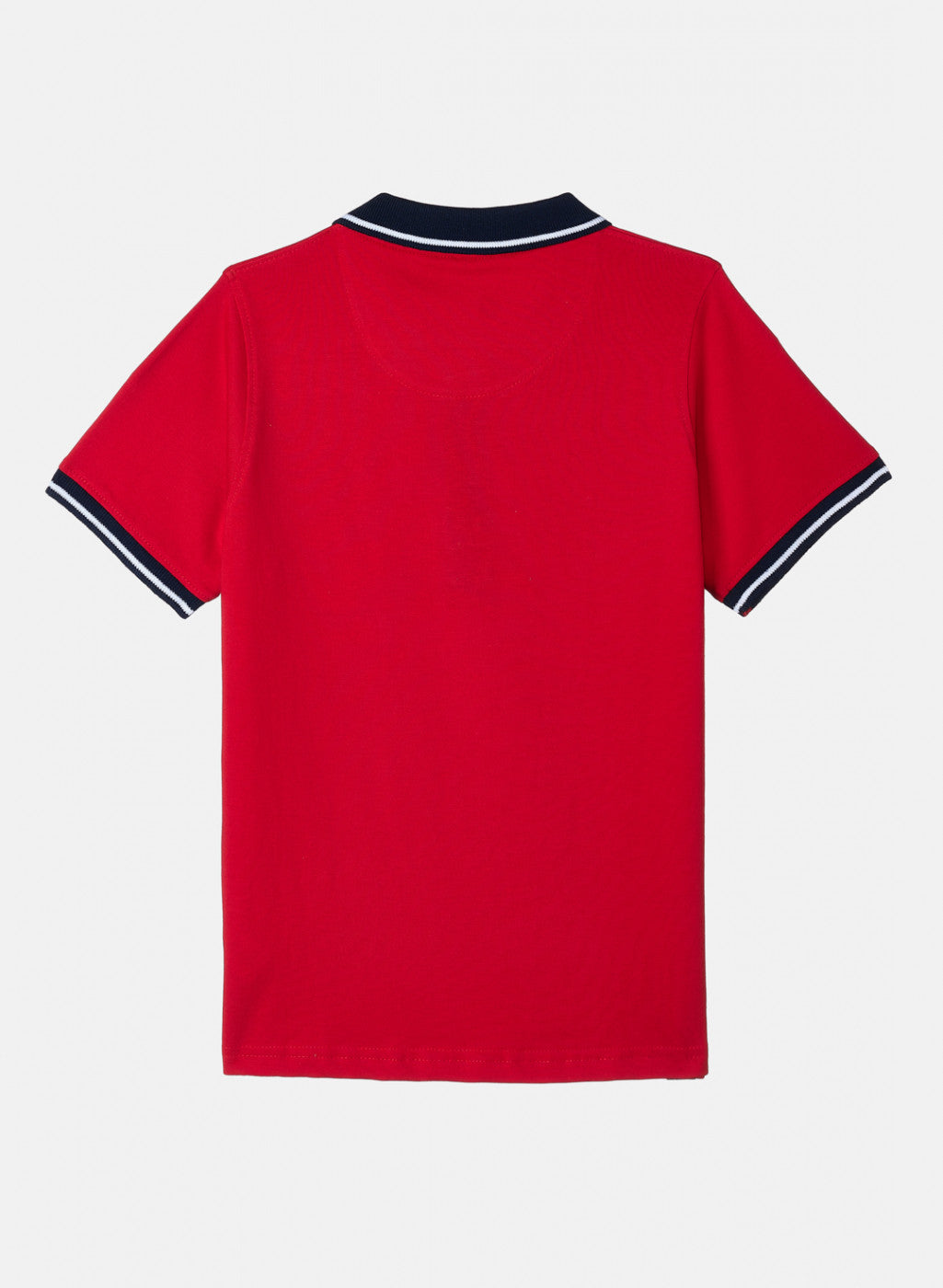 Boys Red Plain T-Shirt