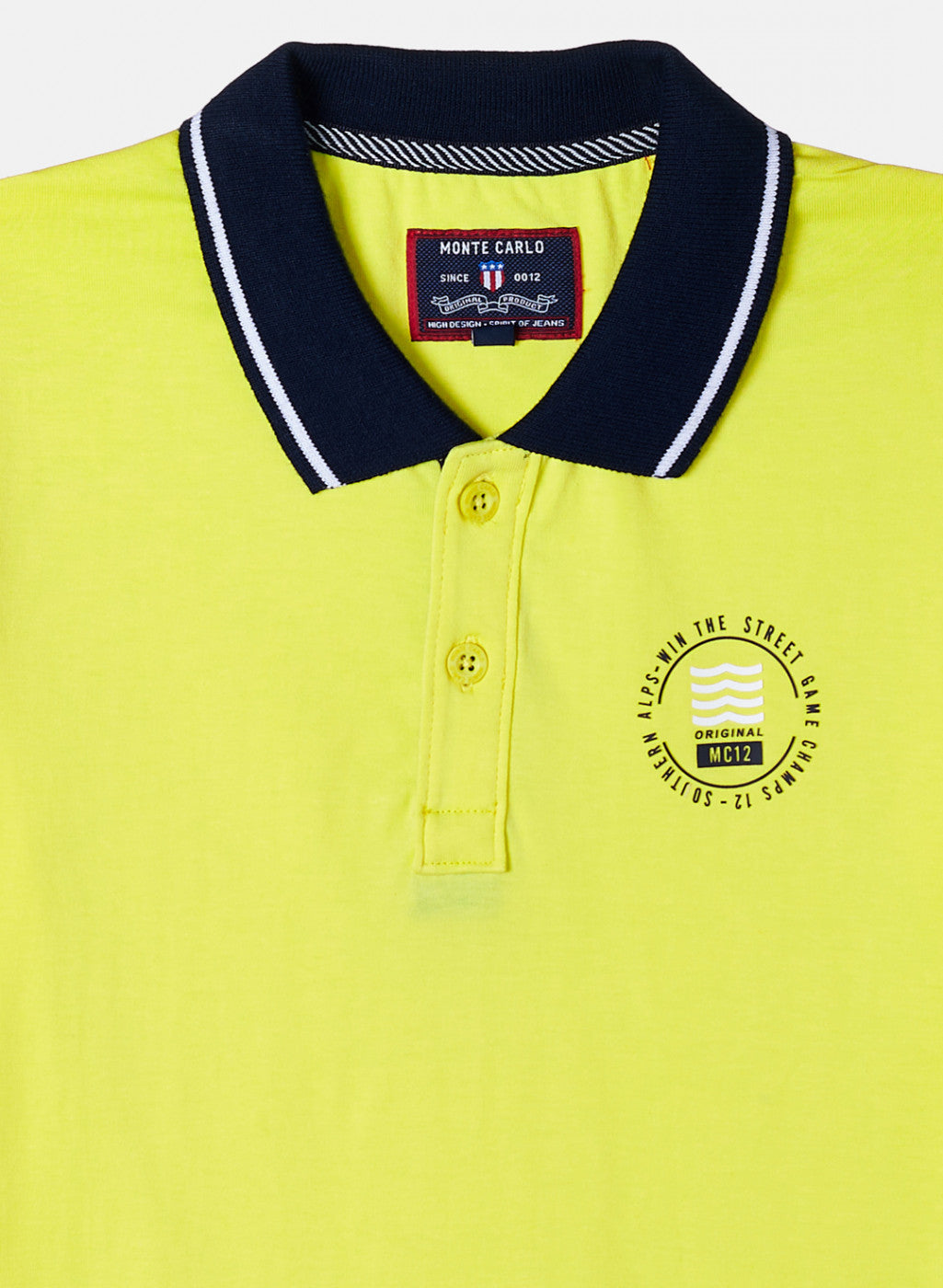Boys Bright Yellow Plain T-Shirt