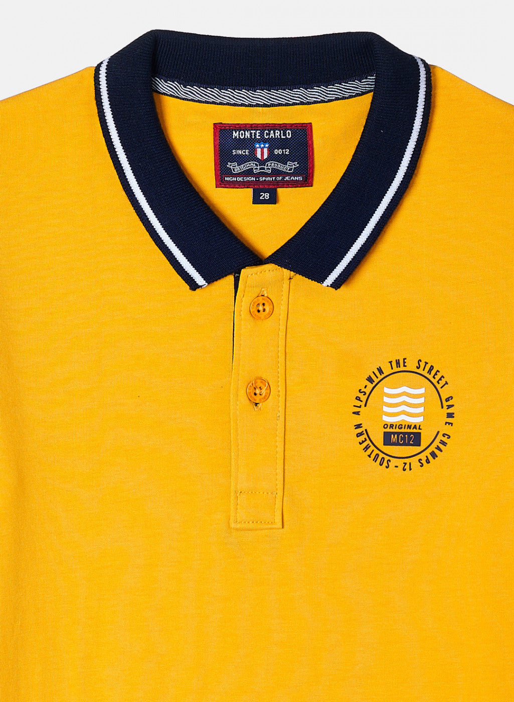 Boys Mustard Plain T-Shirt