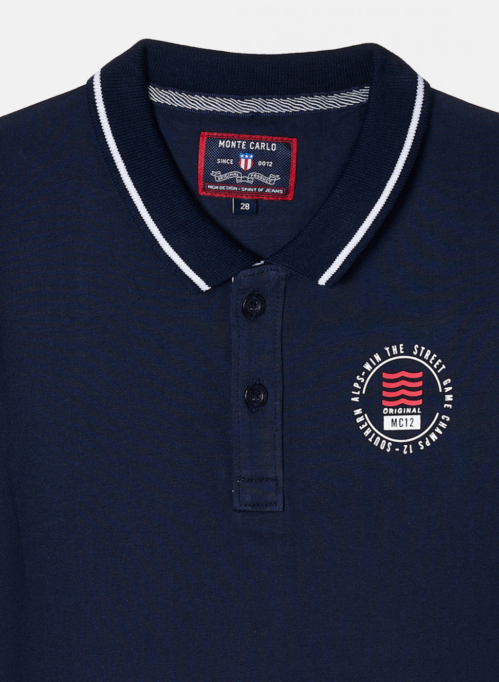 Boys Navy Blue Plain T-Shirt