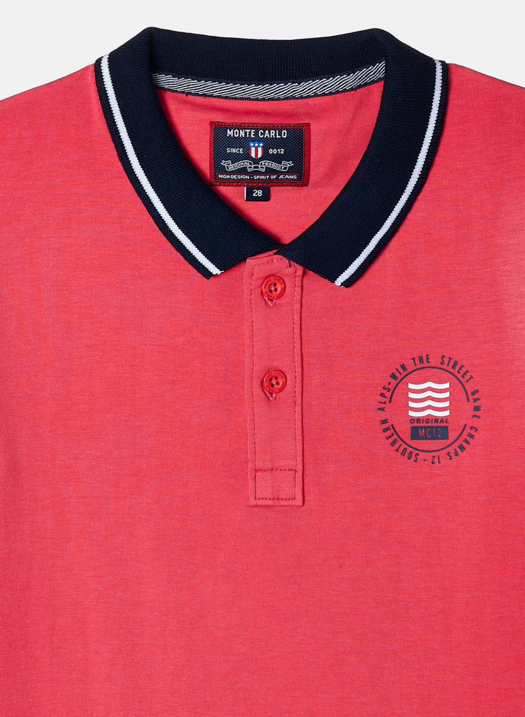 Boys Dark Pink Plain T-Shirt