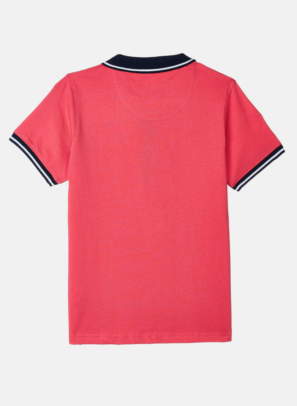 Boys Dark Pink Plain T-Shirt