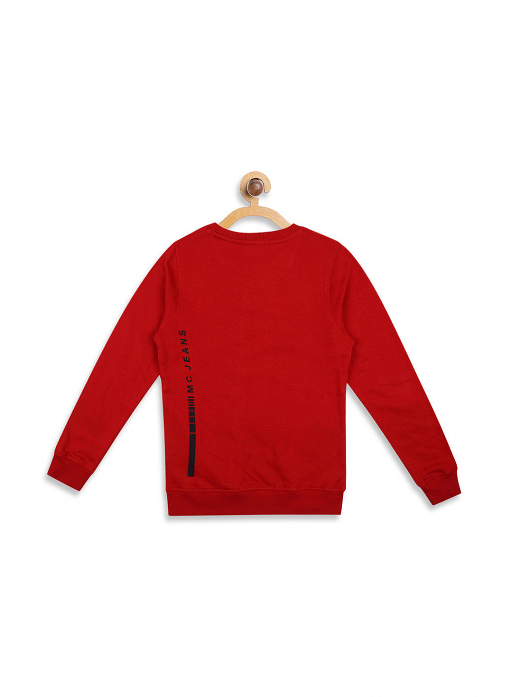 Boys Red Printed Sweatshirt