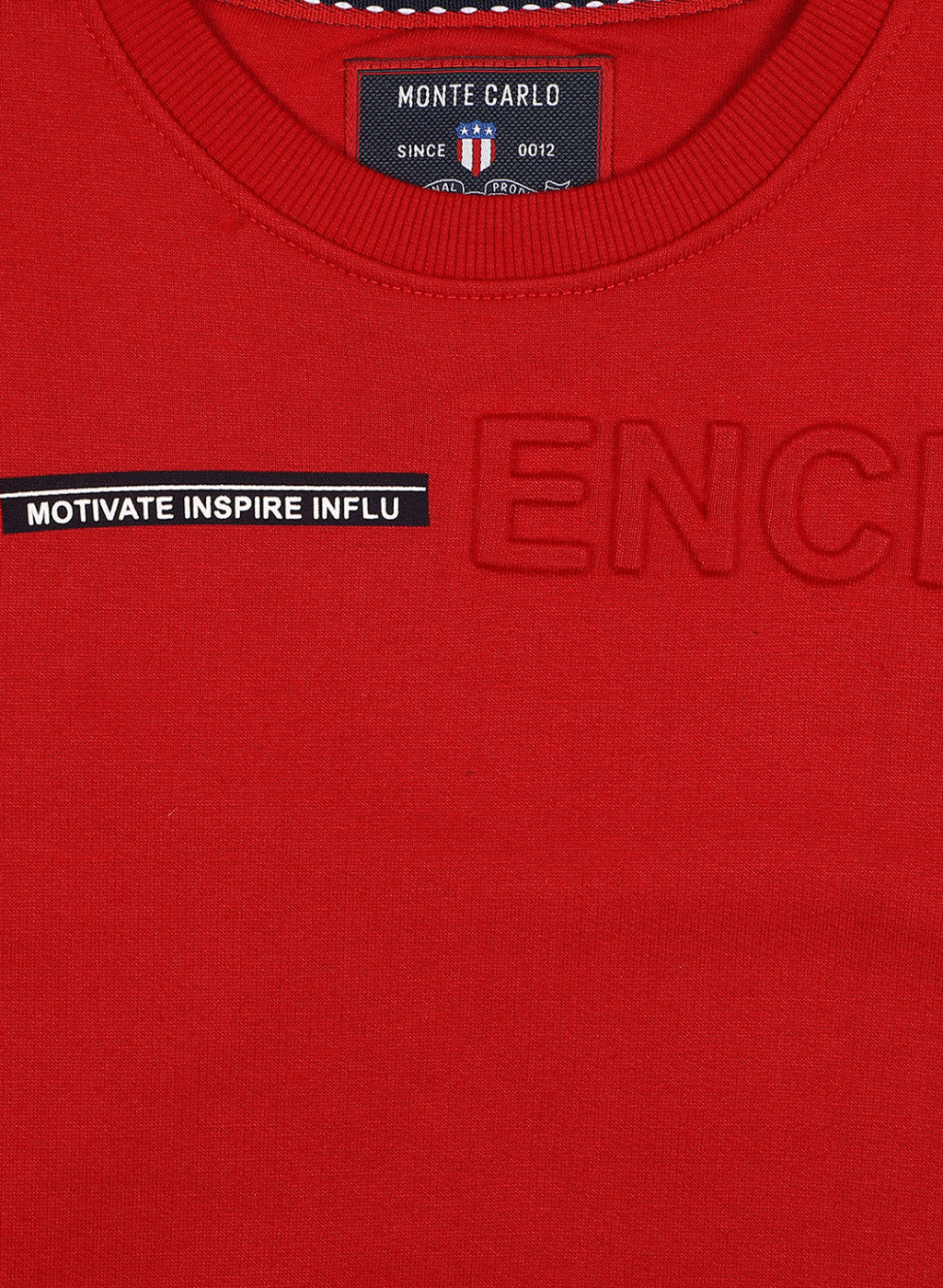 Boys Red Printed Sweatshirt