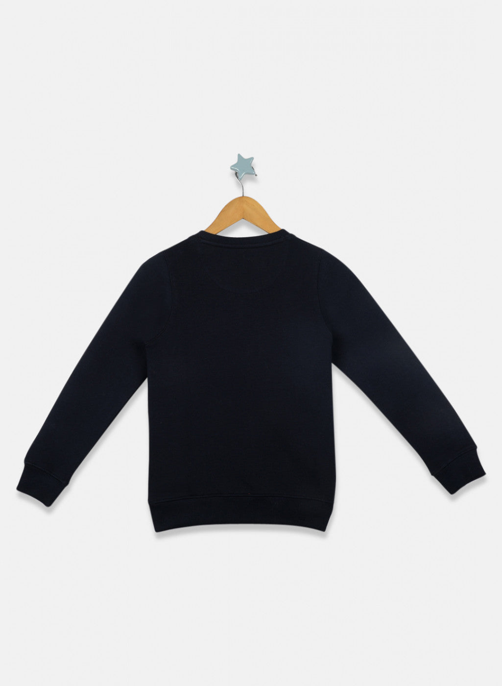 Boys Navy Blue Printed Sweatshirt