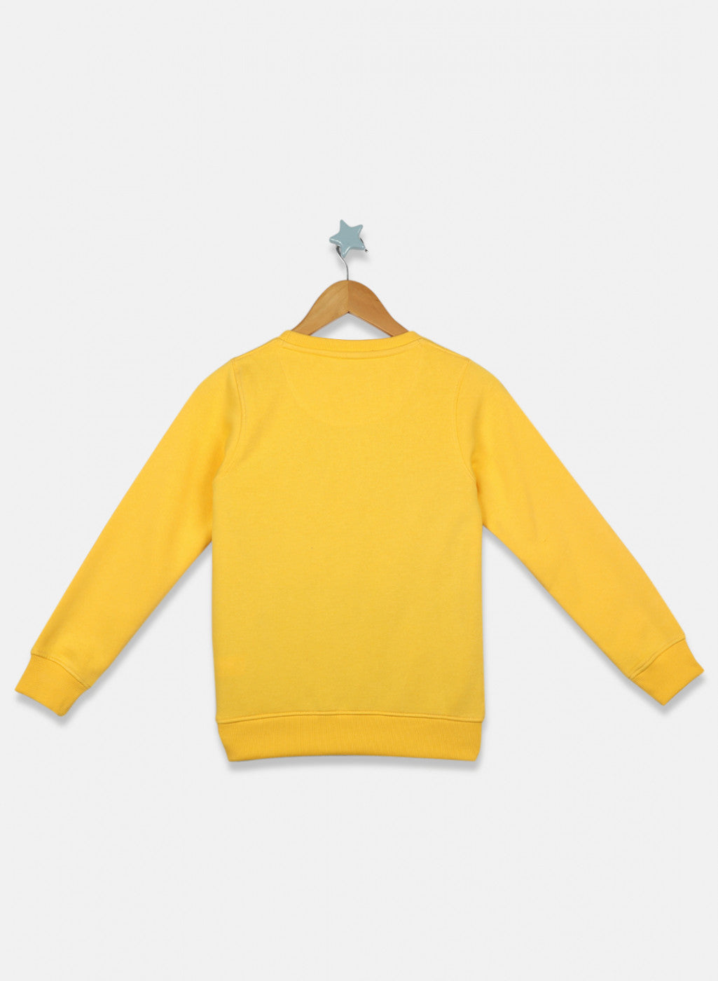 Boys Yellow Printed Sweatshirt