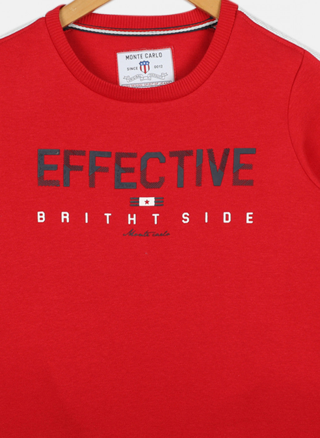 Boys Red Printed Sweatshirt