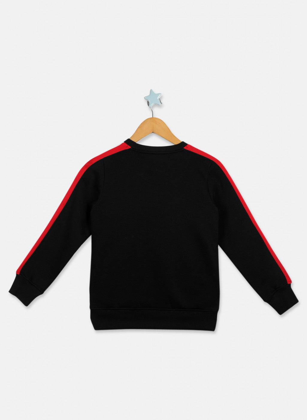 Boys Black Printed Sweatshirt