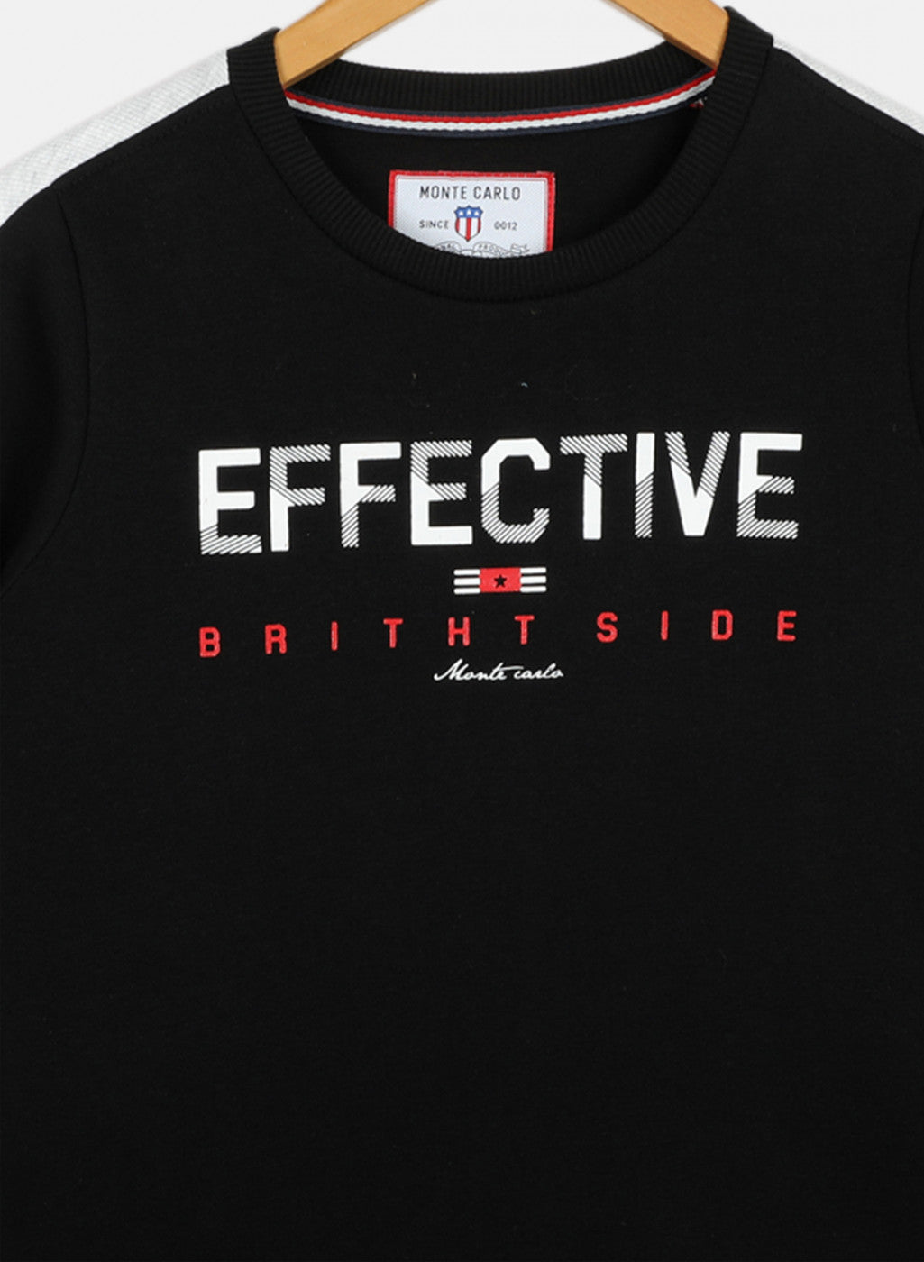 Boys Black Printed Sweatshirt