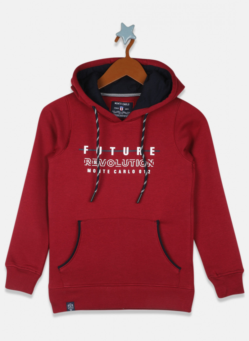 Boys Red Printed Sweatshirt