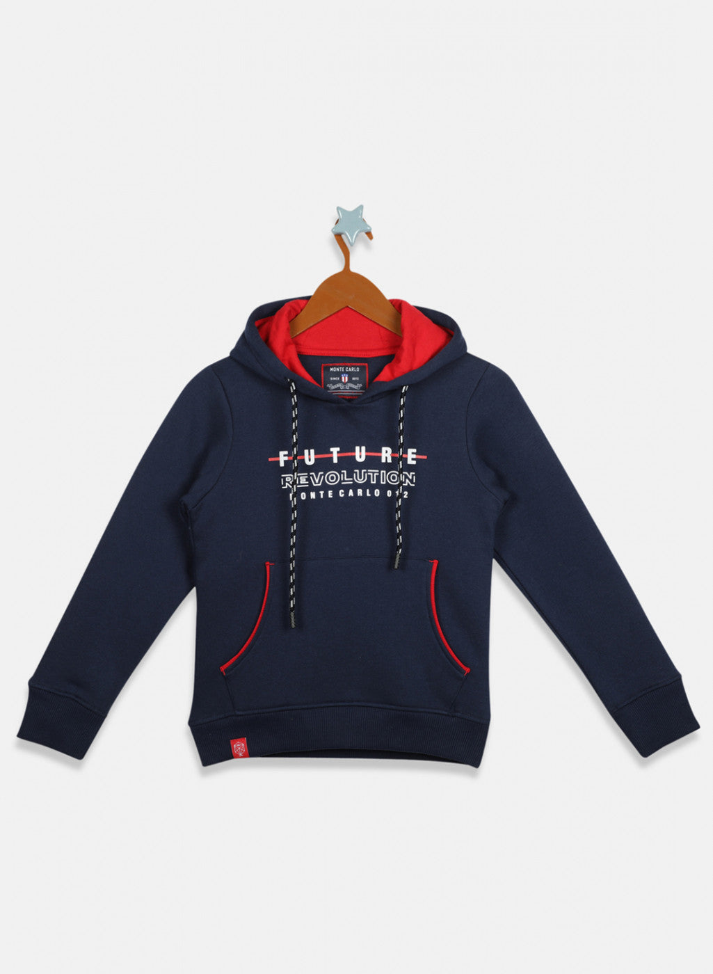 Boys Blue Printed Sweatshirt