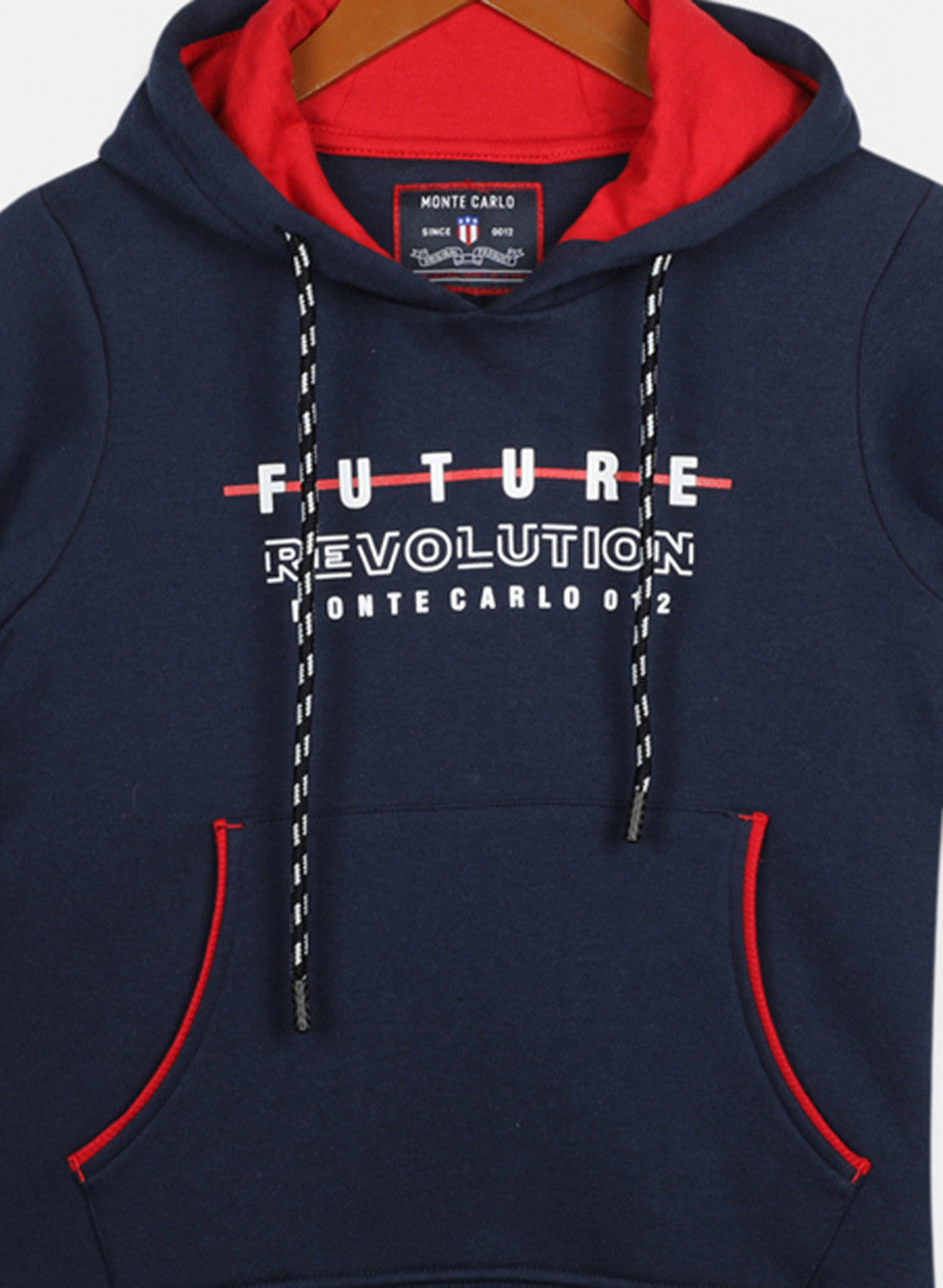 Boys Blue Printed Sweatshirt