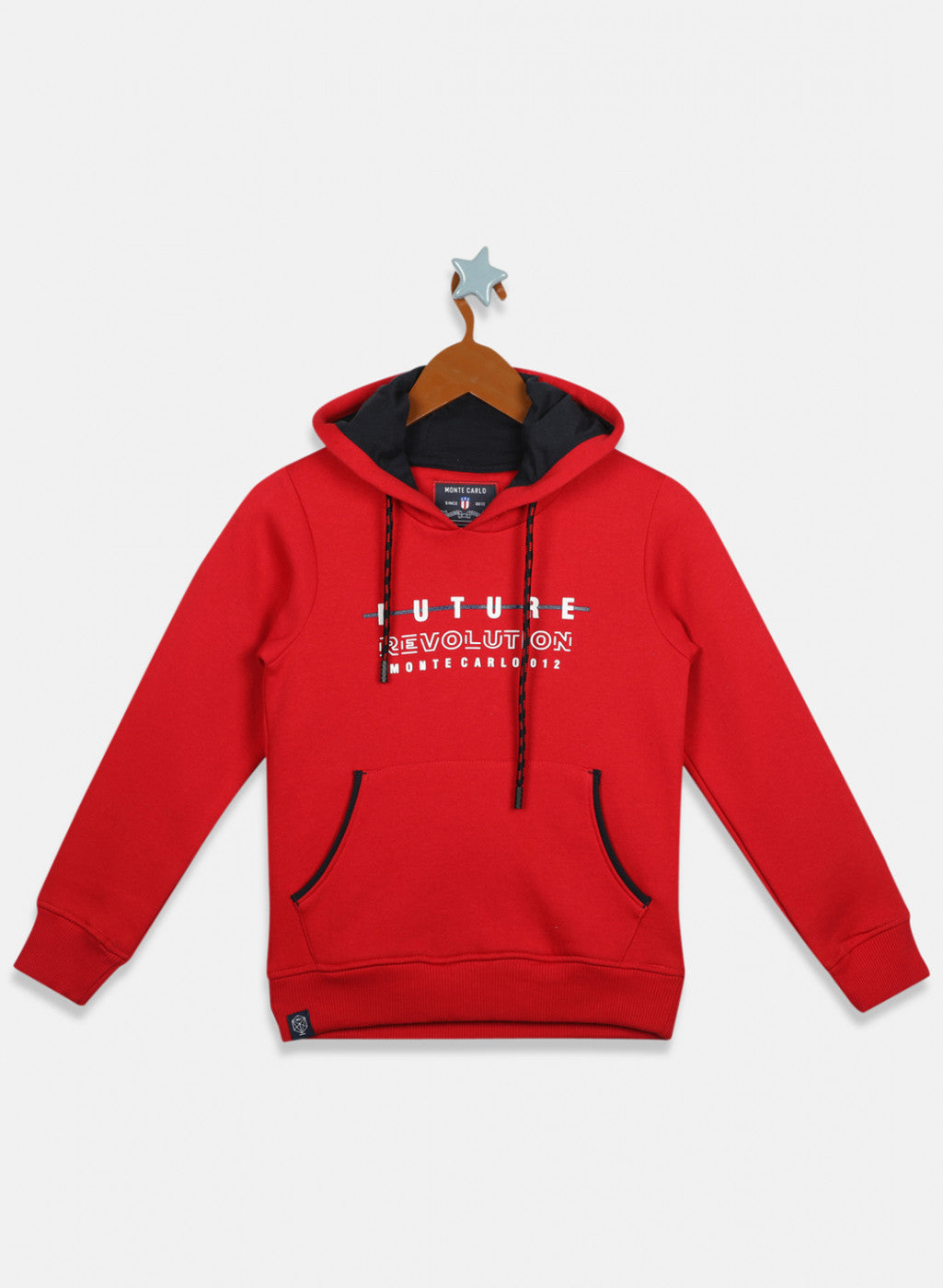 Boys Red Printed Sweatshirt