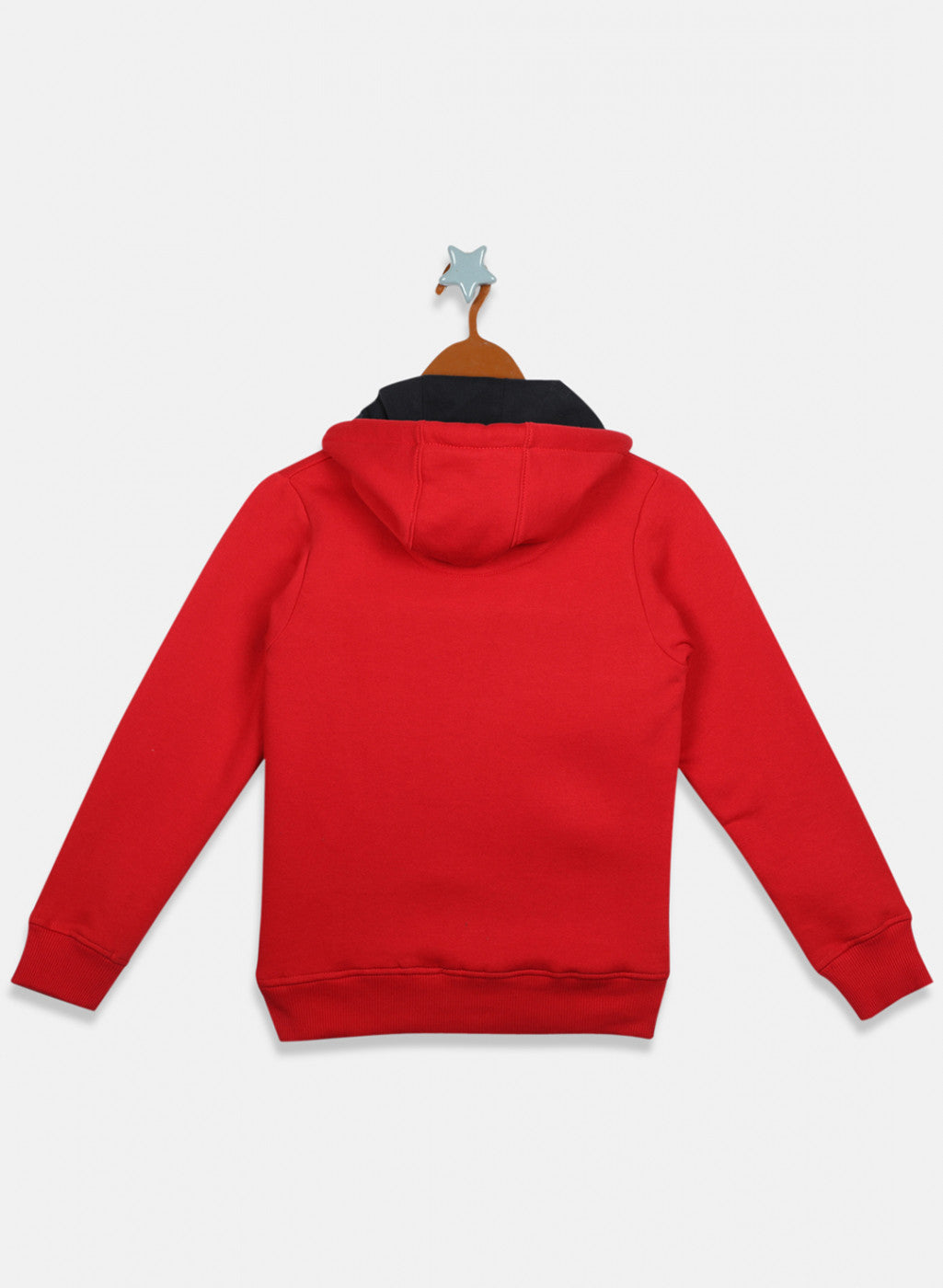 Boys Red Printed Sweatshirt