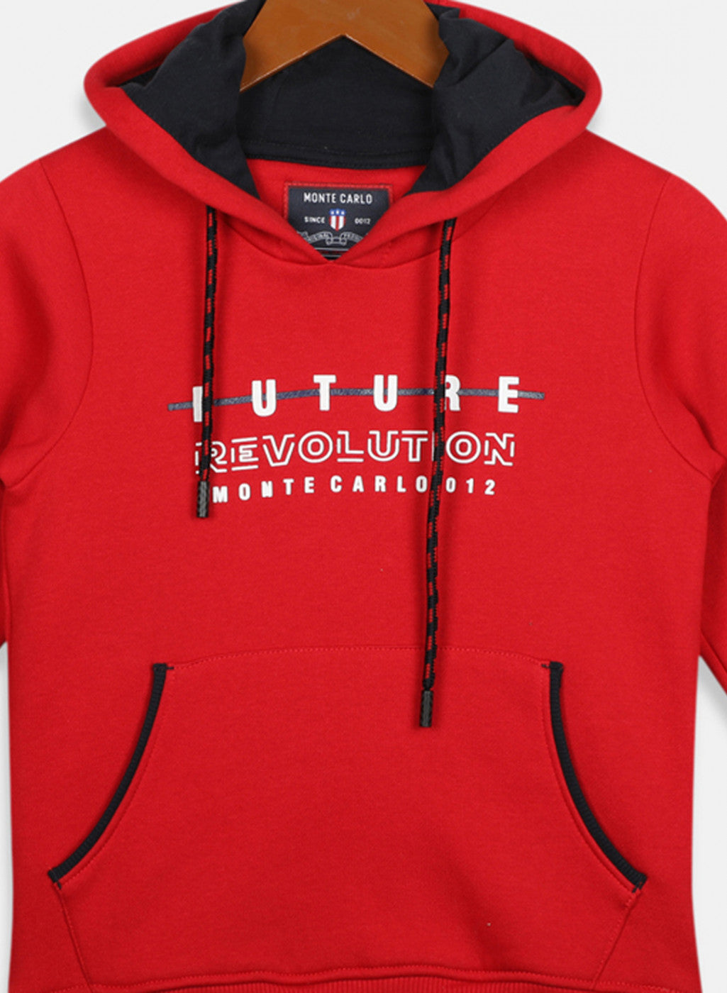 Boys Red Printed Sweatshirt