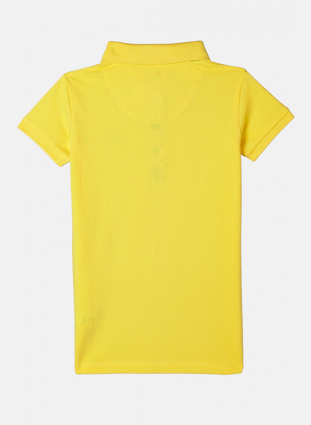 Girls Yellow Plain T-Shirt