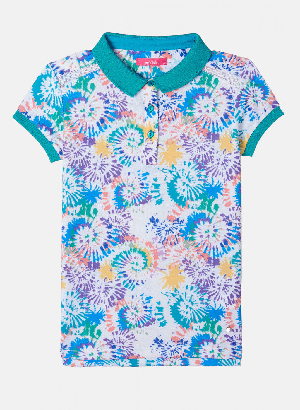 Girls Blue Printed T-Shirt