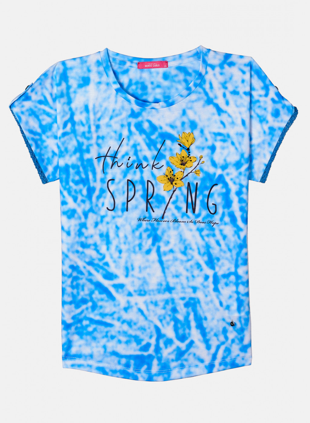 Girls Blue Printed Top