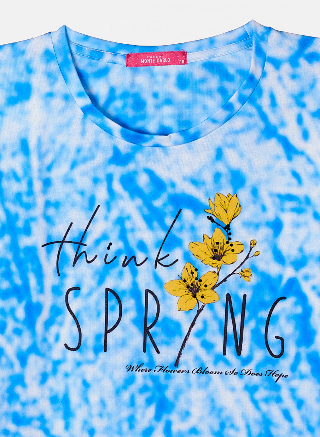 Girls Blue Printed Top