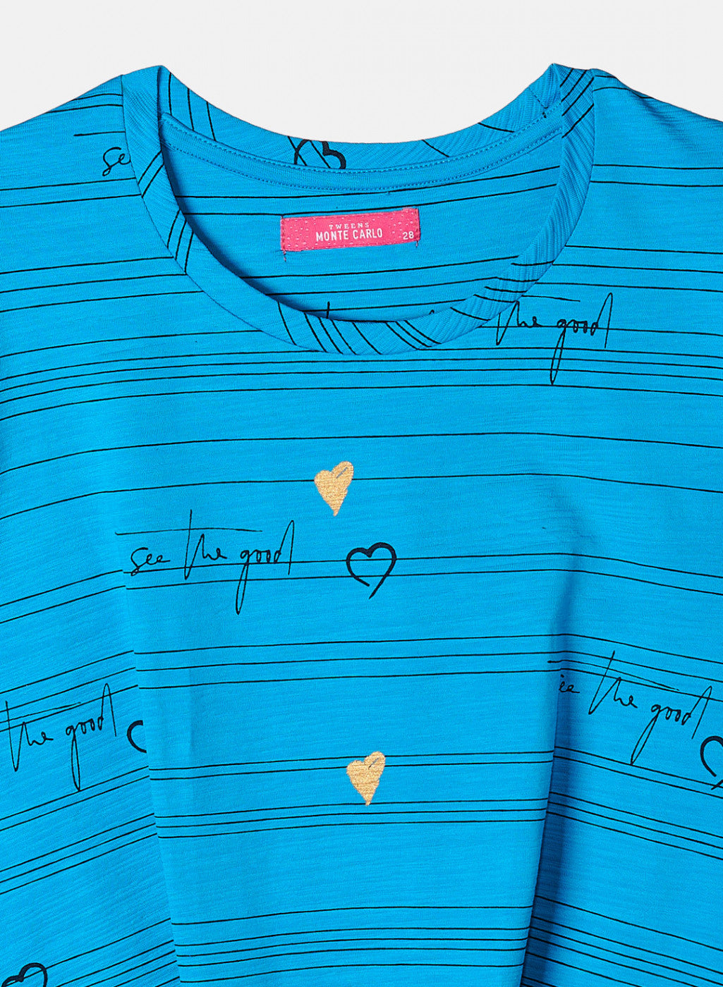 Girls Blue Printed Top