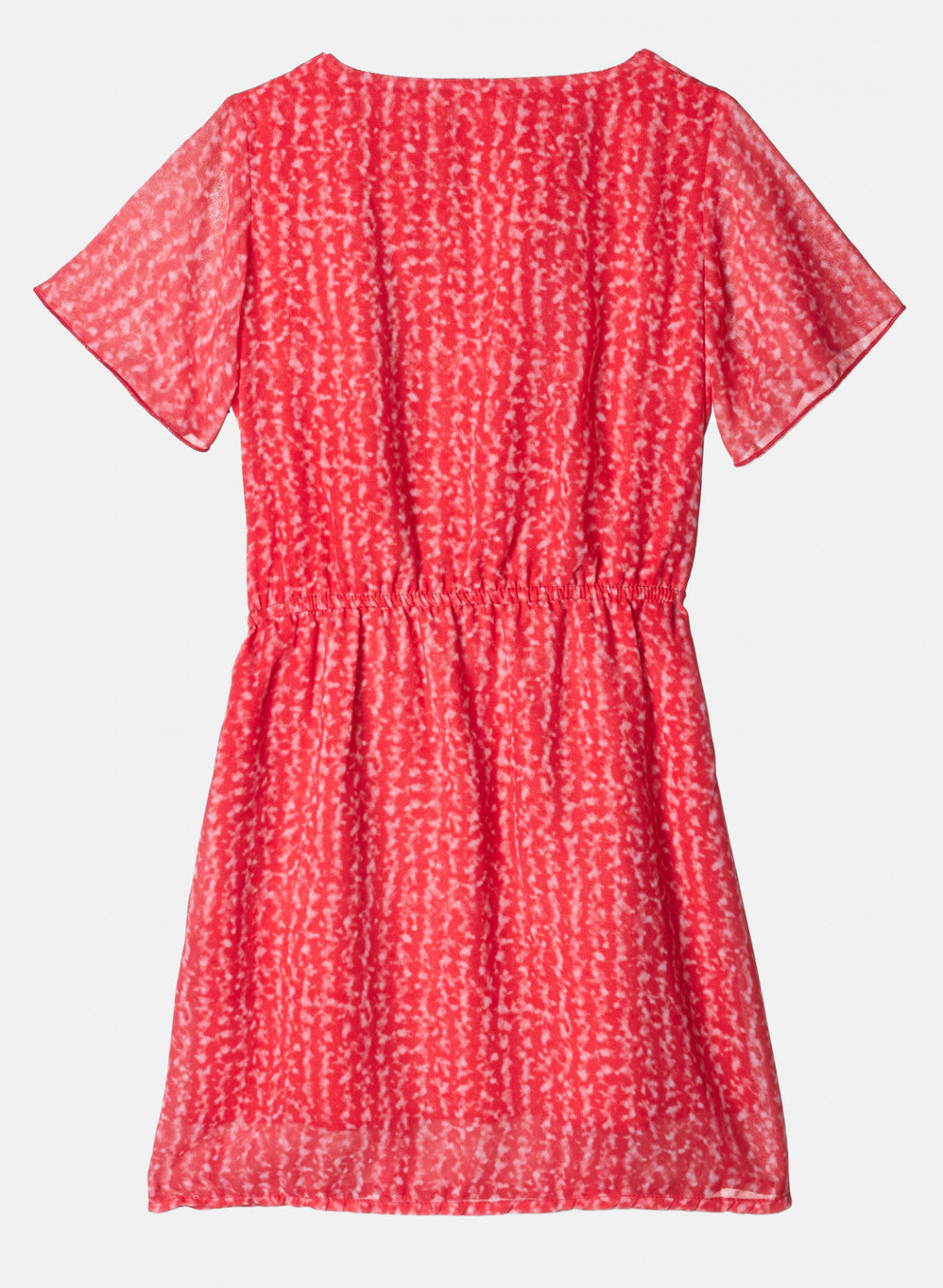 Girls Red Printed Dress