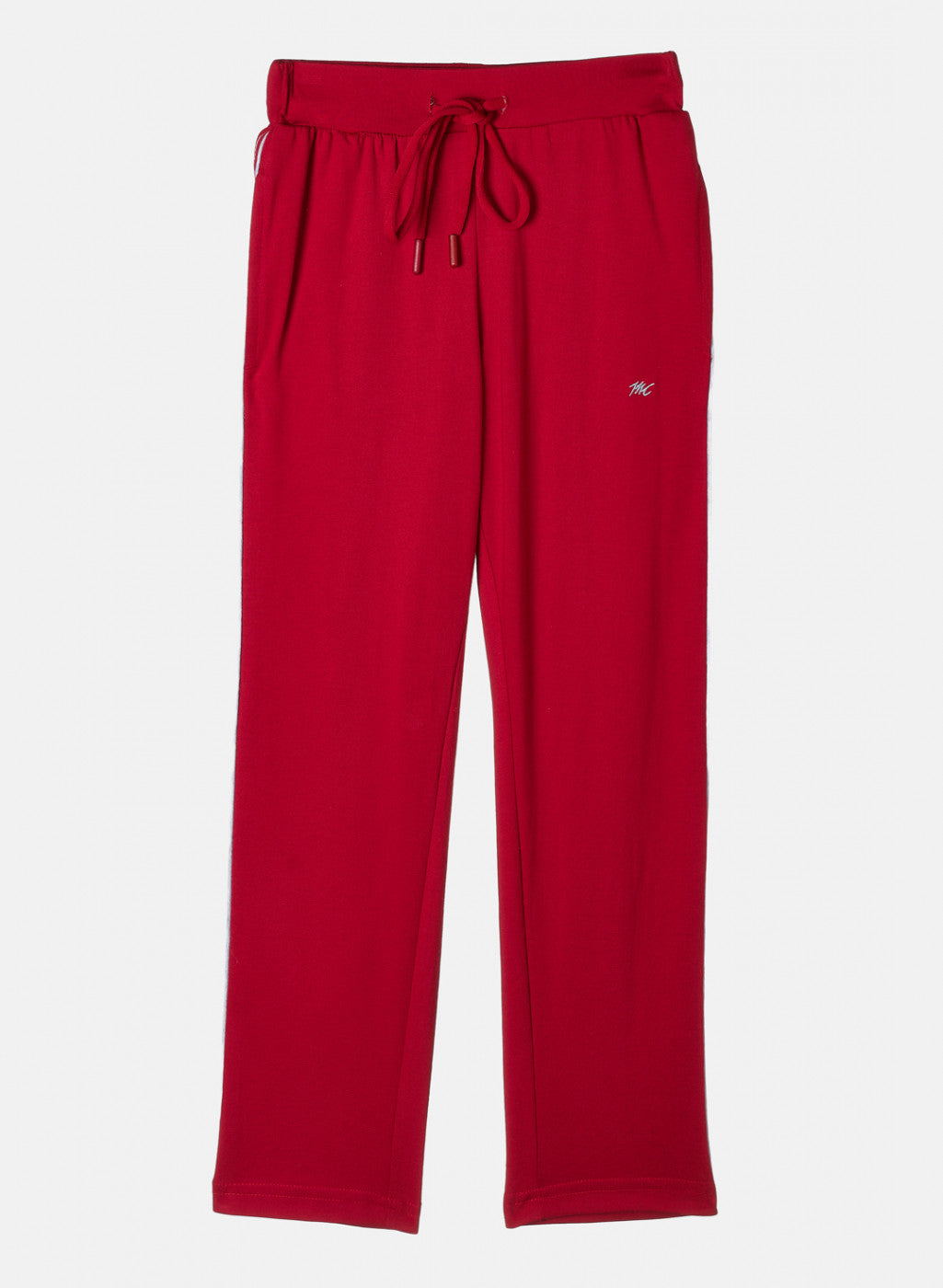 Girls Red Plain Lower