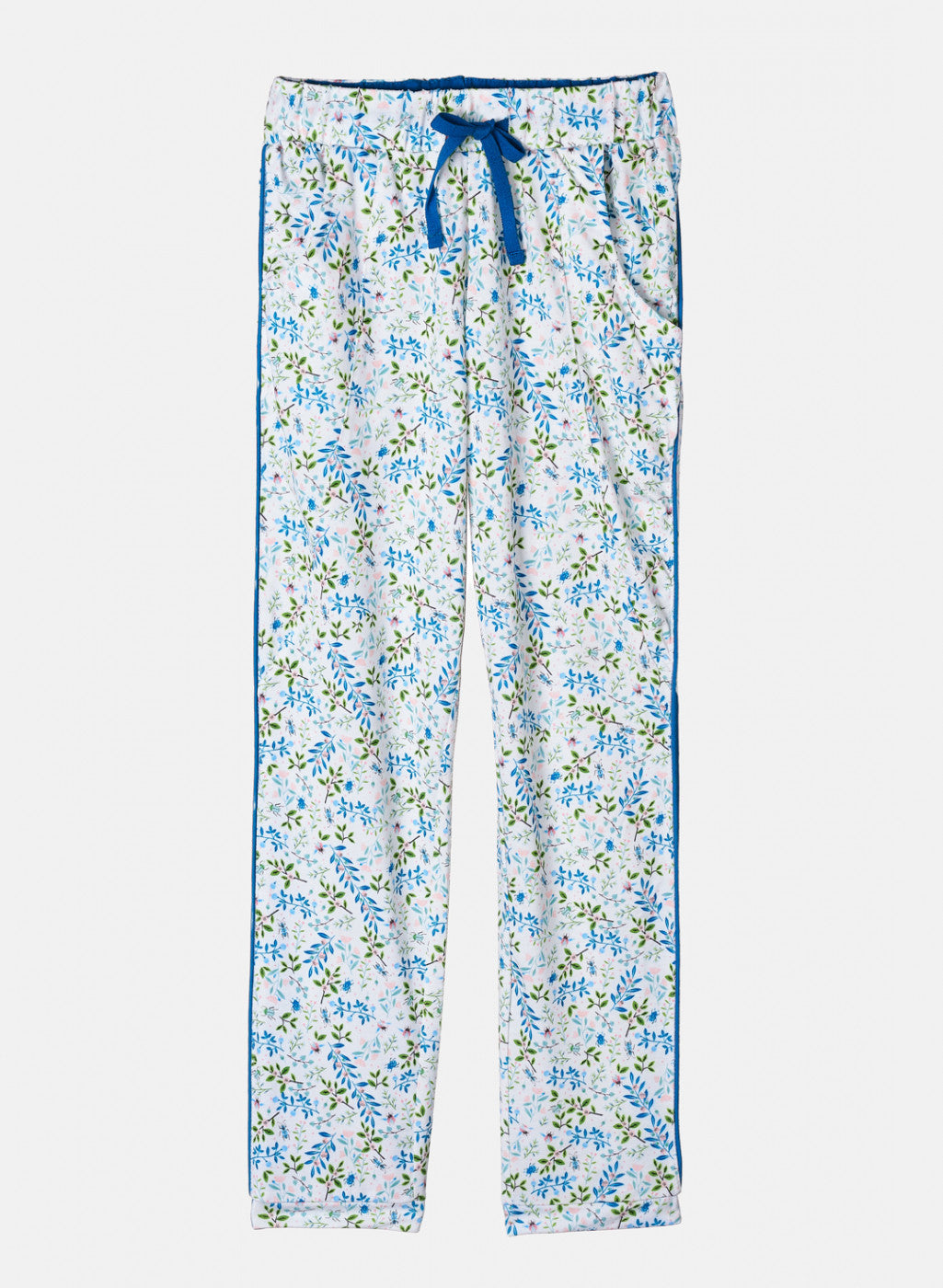 Girls Blue Printed Lower