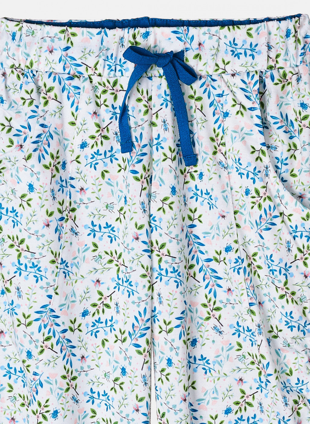 Girls Blue Printed Lower