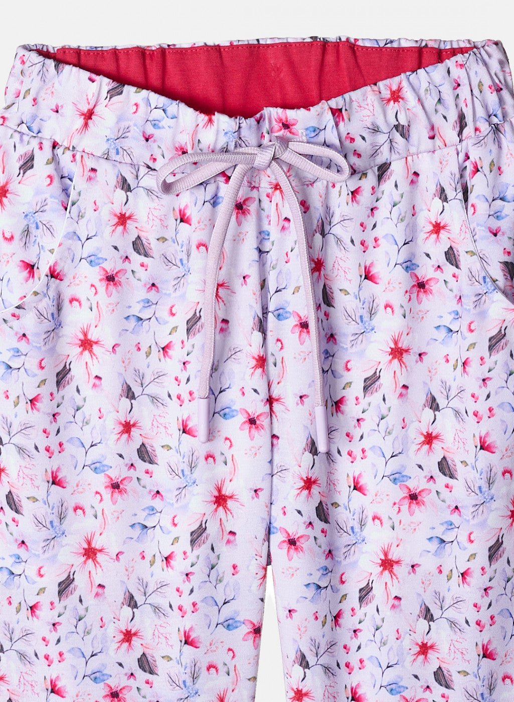 Girls Multi Color Printed Capri