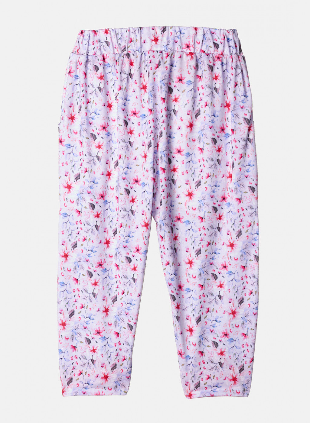 Girls Multi Color Printed Capri