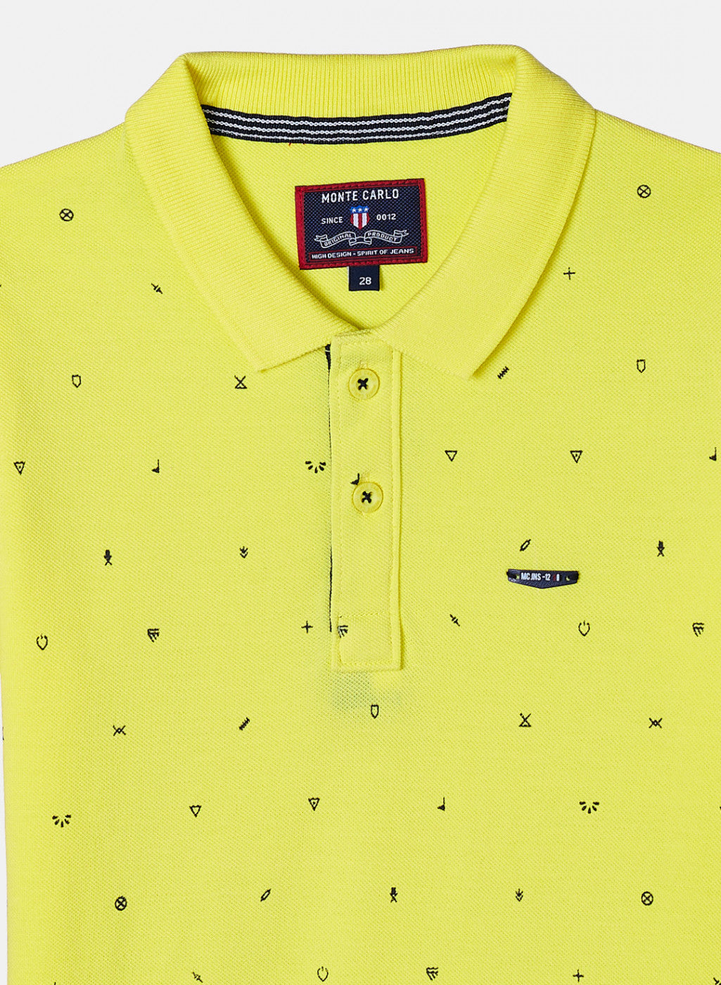 Boys Bright Yellow Printed T-Shirt